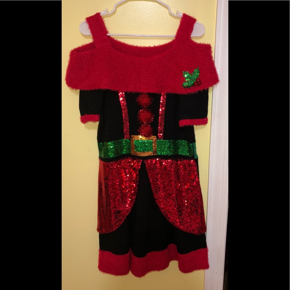 Pre-owned. United States Sweaters. Christmas Elf sweater dress